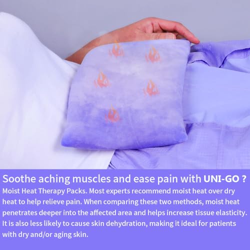 UNI-GO Silica Beads Microwave Heating Pad, Violet, 6"x12" - color: Violet-6"x12"