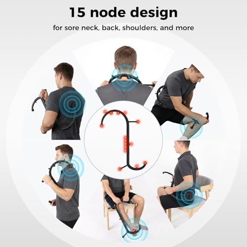 Detachable Trigger Point Massage Tool for Body Muscle Pain Relief - color: Black, size: Large