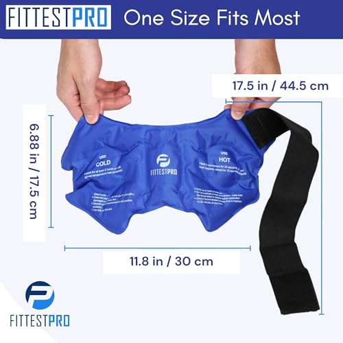 Fittest Pro Ankle Ice Pack Wrap for Swelling, Ice Pack for Injuires Reusable Cold Pack Wrap Hot Cold Therapy Ankle Ice Wrap for Sprained Ankles, Achilles Tendonitis - style: Ankle