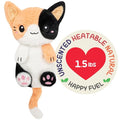 Calico Cat Microwavable 1.5 lbs Unscented Heating Pad for Women and Kids- Cute Soft Cozy Pillow Plush Heatable Warm Stuffed Animals - Kawaii Hot and Cold Plushie - Calico Cat Gifts for Girls and Women - color: Calico Cat
