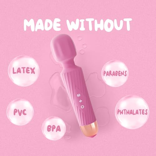 Vibrator Wand, Adult Sex Toys for Women, Vibrating Massager (Pink) - color: Pink