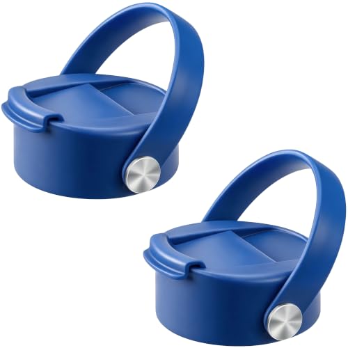 Replacement Flip Lid for Hydro Flask Wide Mouth Threaded Bottles 16–64 oz - color: Blue, size: 2pack