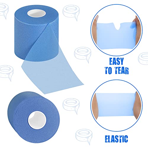 Nuanchu 24 Rolls Prewrap Athletic Tape, 2.75 in x 30 yd, Blue - color: Blue