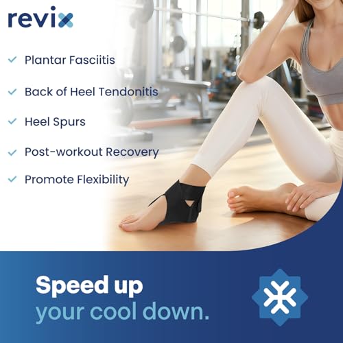 REVIX 2 Packs Heel Ice Pack Wraps, Full Leg Ice Pack Wrap Around Entire Leg