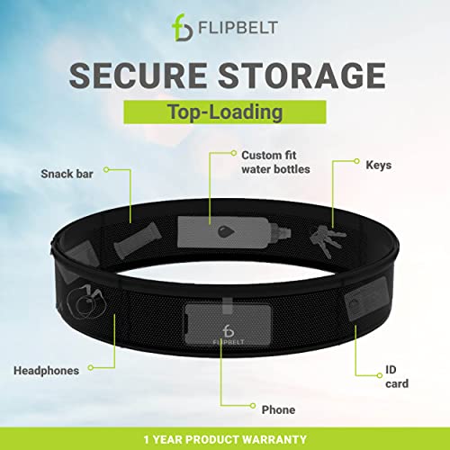FlipBelt Air - Carbon - L - color: Black, size: X-Small