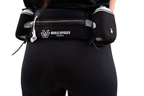 Premium Quality No Bounce Runners Hydration Belt With Reflectors, Smartphone Pocket & BPA free Water bottles
