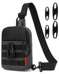 Peicees Crossbody Bag for Men Mini Sling Bag Anti Theft Purse, Dark Grey - color: Dark Grey