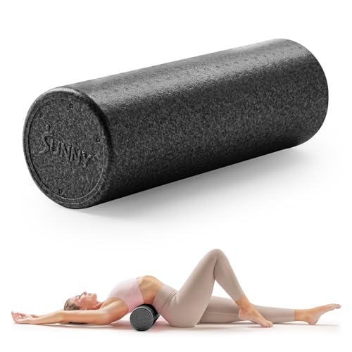 Sunny Health & Fitness 24" Black High-Density Yoga Foam Roller - color: Black, size: 24-Inch