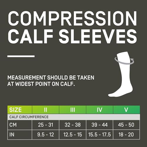 CEP Men’s Calf Compression Running Sleeves | Running Ultralight Calf Sleeves - color: Black/Grey, size: 3