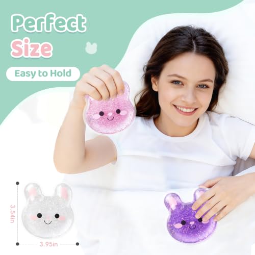Hilph Kids Ice Packs for Boo Boos, 3 Bunny Ice Packs for Injuries Reusable