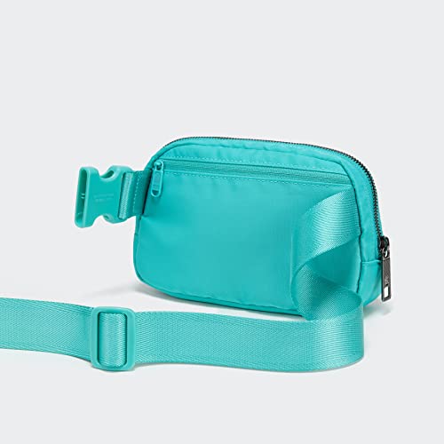 Pander Crossbody Belt Bag for Women and Men, Travel and Everyday Use - color: Cyan Blue