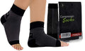 Ankle Compression Socks - A Toeless foot Sleeve, Splint for Women Neuropathy, Ankle Swelling Relief, Heel Pain.
