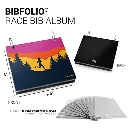 Gone For a Run BibFOLIO Race Bib Album - Happy Hour - 9.5x8 - color: Happy Hour