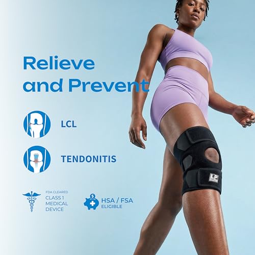 LP 758CA Knee Brace for Meniscus Tear, Arthritis Pain Relief & Patella Support – Adjustable Compression with Patella Pad & Tendon Strap for LCL, Tendonitis, Running, Squats, Weightlifting, and Sports Recovery (One Size, 1pc) - size: One Size, style: 758CA