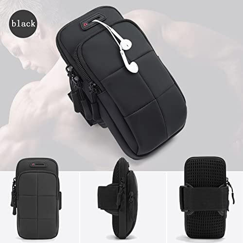 Prime Comfort Phone Arm Bands for Running, Armband Cell Phone Holder for Exercise (Black) - color: Black