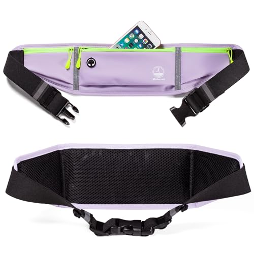Running Belt Slim Fanny Pack Jogging Pouch Phone Holder Waist Pack - Purple - color: D Purple