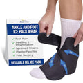 Brace Direct Reusable Gel Ice Pack Wrap for Achilles Tendonitis Relief - size: S-M