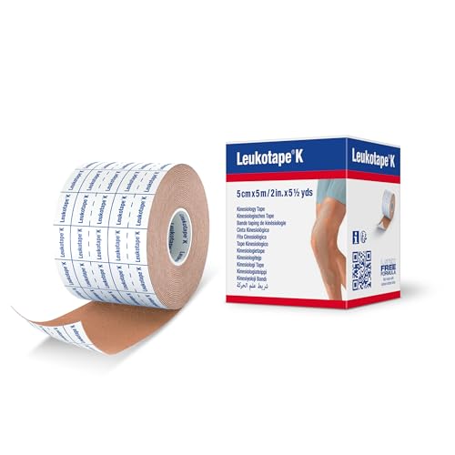 Leukotape K Kinesiology Tape, 2 in x 5.5 yds, 1 Roll - color: Tan, size: 2"