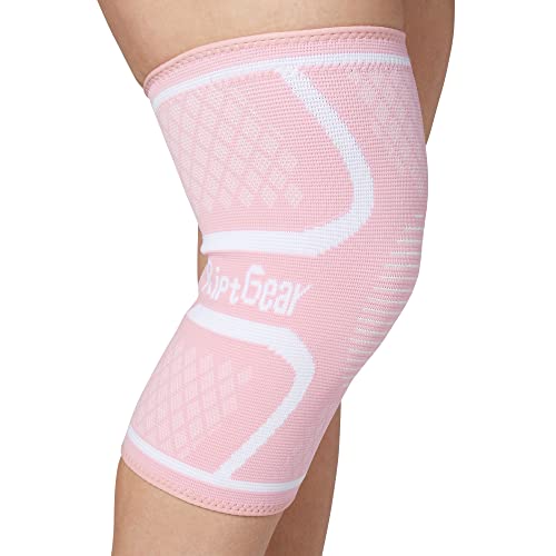 Knee Compression Sleeve | Non-Slip Knee Brace for Running & Weightlifting - color: Pink, size: Small (Pack of 1)