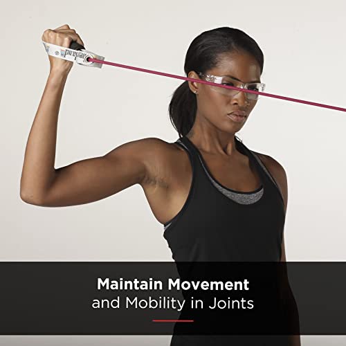 THERABAND Resistance Tubes, Exercise, Gym Band, Physical Therapy, 48", Red - color: Red - Medium