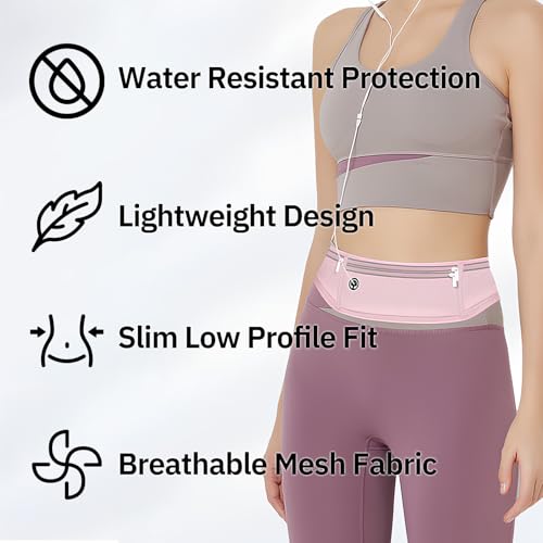 Running Belt Water Bottle Holder Phone Waist Pack Hydration Bag - color: Black