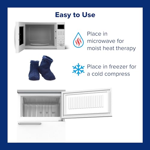 Carex Health Brands Bed Buddy Warming Footies, Blue, Clove, cinnamon and eucalyptus