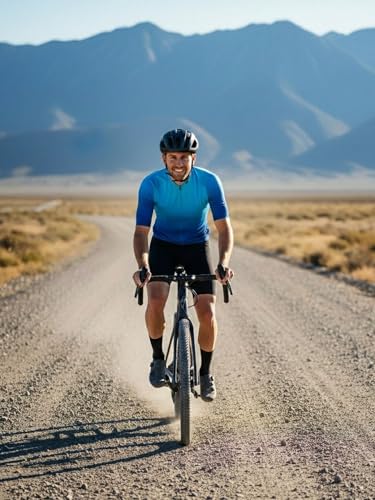 Lo.gas Cycling Jersey Men Short/Long Sleeve Bike Biking Shirts Full Zip with Pockets Road Bicycle Clothes - color: 01 Gradient Blue, size: Large