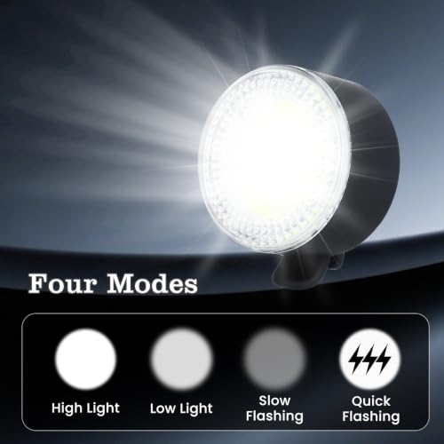Clip on Flashlight Running Lights for Runners Dog Light for Dog Walking at Night Rechargeable Safety Portable EDC Bike Light Gift for Runners Hands Free LED Work Light Flashing Camping Hiking Gear