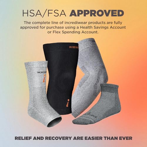 Incrediwear Ankle Sleeve – Infrared Ankle Brace for Men and Women - color: Black, size: Small/Medium (Pack of 1)