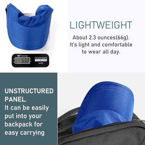 Waterproof Baseball Cap for Men Women UPF 50+ Quick-Dry Running Golf Hat - color: Blue