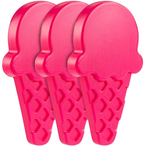 Kids Hard Ice Packs 3 Pack, Slim Reusable Freezer Packs for Lunch Boxes - color: Ice Cream