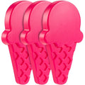 Kids Hard Ice Packs 3 Pack, Slim Reusable Freezer Packs for Lunch Boxes - color: Ice Cream