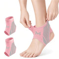 Ankle Brace for Men & Women, 2 Pc, Pink