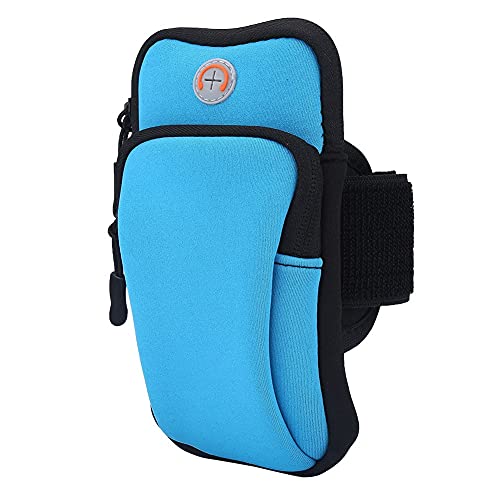 Phone Armband for Running, Outdoor Sport Running Jogging Exercise Gym Arm Wrist Pouch Armband Phone Cases Bag (Blue) - color: Blue
