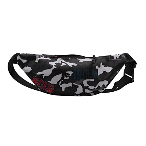AIBEARTY Kids Fanny Pack Boys Small Camouflage Waist Pack Belt Waist Bag Pack Pouch with Adjustable Strap for Children Sport Running, Camping, Trip - color: B Grey