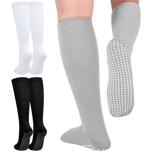 3 Pair Non Slip Compression Socks Women Men - color: Cool Tone, style: Minimalist