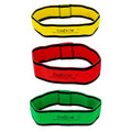 CanDo Fabric Loop Plus, Resistance Exerciser Loops, Set of 3 - size: 8", style: X-Light to Medium Strength