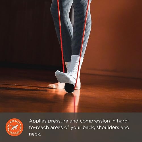 Tiger Tail Tiger Ball 2.6 Foam Roller Ball + 47” Corded Rope – Deep Tissue Massage Ball: Feet, Legs, Neck, Back – Trigger Point Massage Therapy – Relieve Muscle Soreness – Muscle Recovery - style: 2.6 Foam Roller Ball