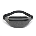 Fanny Packs for Women Men, Fashion Waist Pack Crossbody Bags Belt Bag with Adjustable Strap for Running Hiking Travel. - color: Grey-01
