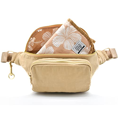Ditty Co. - Lanikai Small Diaper Bag - Portable Changing Pad - Crossbody Bags For Women - Fanny Pack - Baby Travel Essentials (Natural Tan) - color: Natural Tan