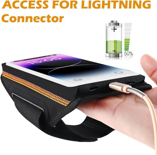 Running Armband 3D Design Sweat Resistant Running Phone Holder Up to 6.9" - color: Running armband,6.9"