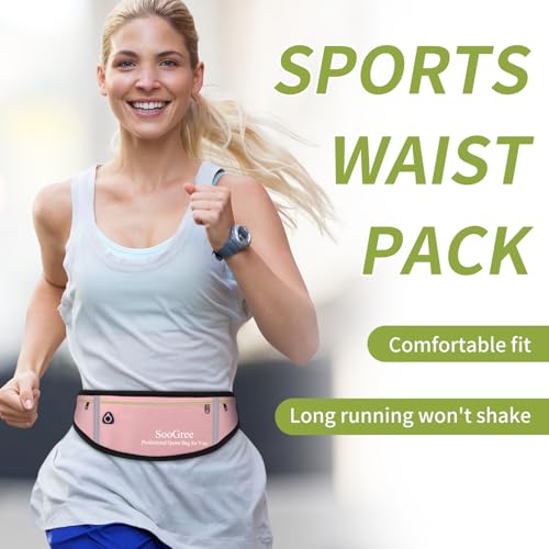 Men Women Slim Running Belt Fanny Pack,Zipper Waterproof Running Waist Pack,Ultra Light Reflective Phone Holder,Sport Workout Belt Bag for Running Walking Cycling Camping Gym (GSP1201-Navy Blue) - color: GSP1201-Navy Blue