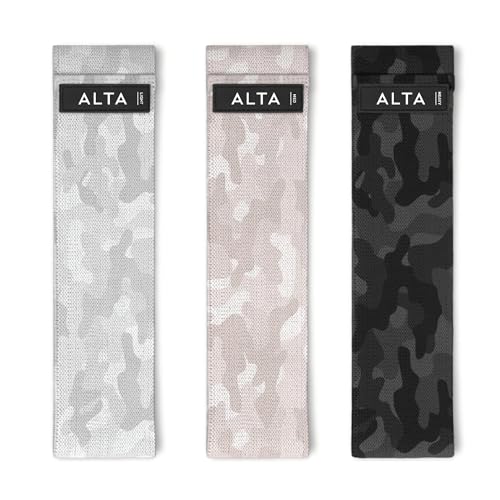 ALTA Booty Bands for Women, Non-Slip Fabric Resistance Bands for Working - color: Camo