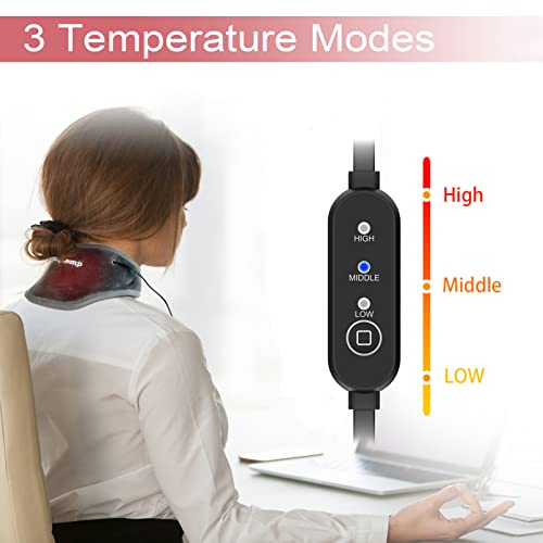 Neck Heating Pad, USB Wearable Heating Pad, Heated Neck Wrap for Warmth