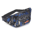 AIBEARTY Kids Fanny Pack Boys Small Camouflage Waist Pack Belt Waist Bag Pack Pouch with Adjustable Strap for Children Sport Running, Camping, Trip - color: B Blue(2 Layer)