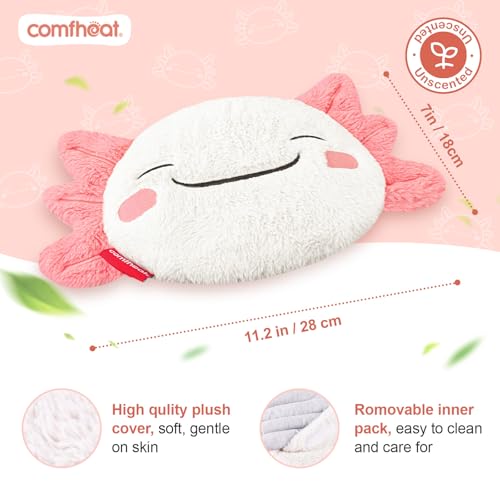 Cute Axolotl Microwave Heating Pad for Pain Relief Moist Heat Pack - style: Axolotl