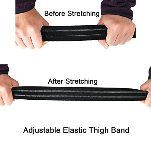 Tactical Leg Strap,Secure Non-Slip Elastic Thigh Strap with Quick-Release Buckle for Drop Leg Holster Platforms and Thigh Rig - color: Black