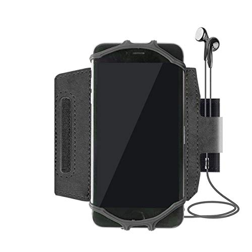 BoxWave Holster Compatible with Samsung Galaxy Z Fold 5 - ActiveStretch Sport Armband, Adjustable Armband for Workout and Running - Jet Black