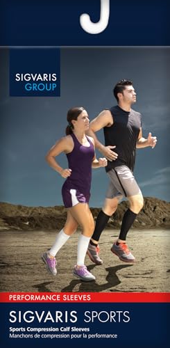 Sigvaris Performance Compression Calf Sleeves, 20-30mmHg - color: Black, size: Medium