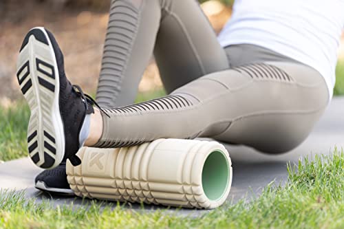 TRIGGERPOINT Performance Therapy Grid Patented Multi-Density Foam Massage Roller (30% Renewable Materials) Exercise,Deep Tissue Muscle-Muscle Pain&Tightness,Improves Circulation (13"),Tan (Pack of 6) - color: Tan, size: 13 Inch (Pack of 6)
